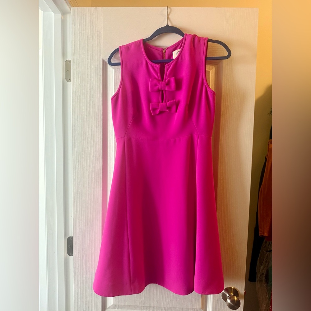 Kate Spade Pink Sleeveless Bow Dress